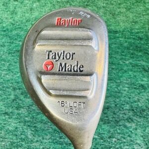 Vintage TaylorMade Raylor 16° Hybrid Mens RH Steel Shaft Silver Golf Club USA